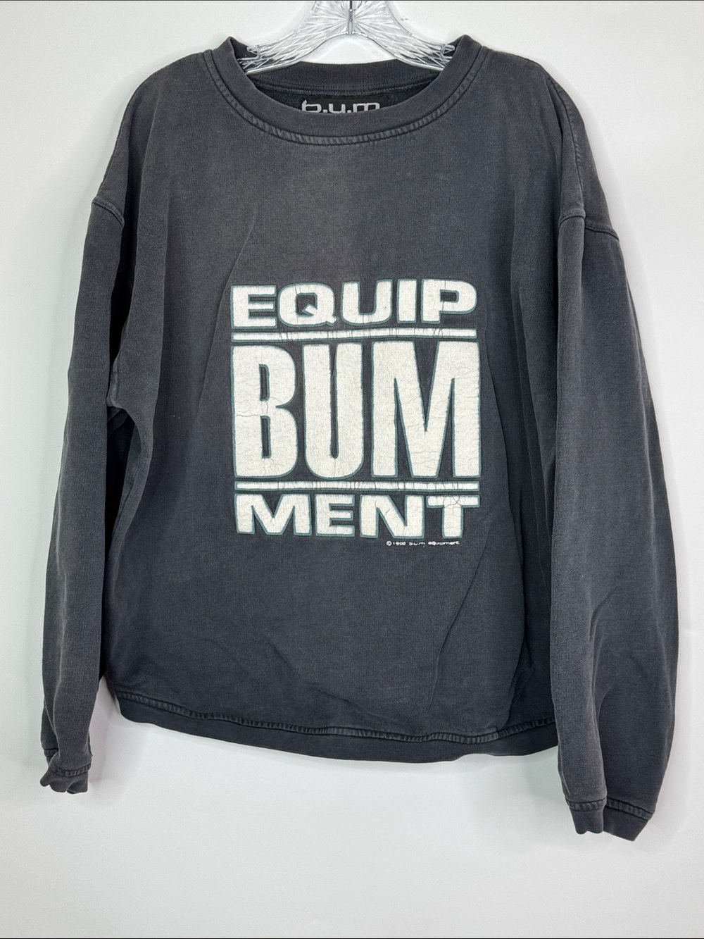 Vintage B.U.M Equipment Crewneck Sweatshirt Size Medium 1992
